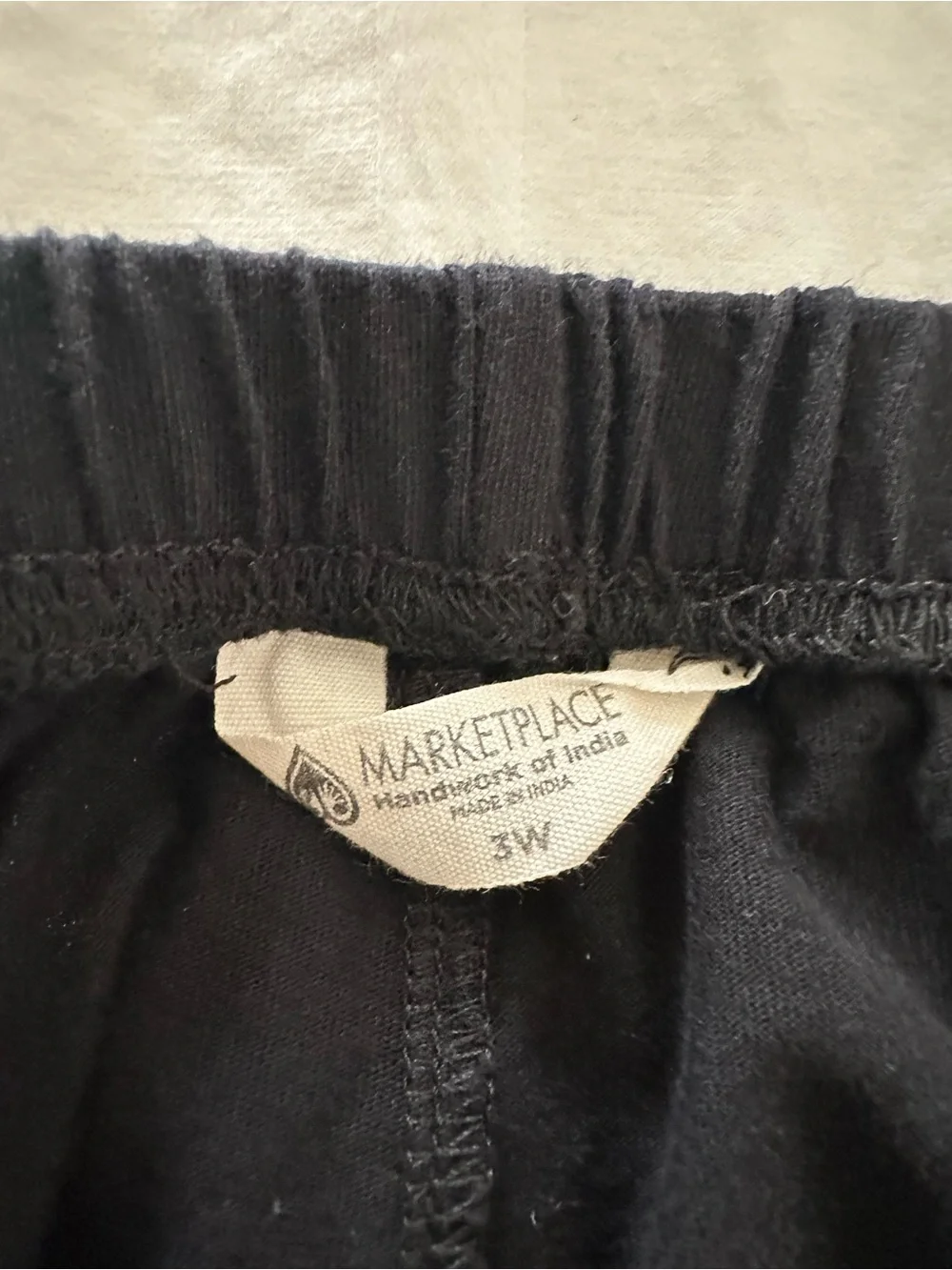 Marketplace Black Women's Elastic-Waist Cargo Joggers
